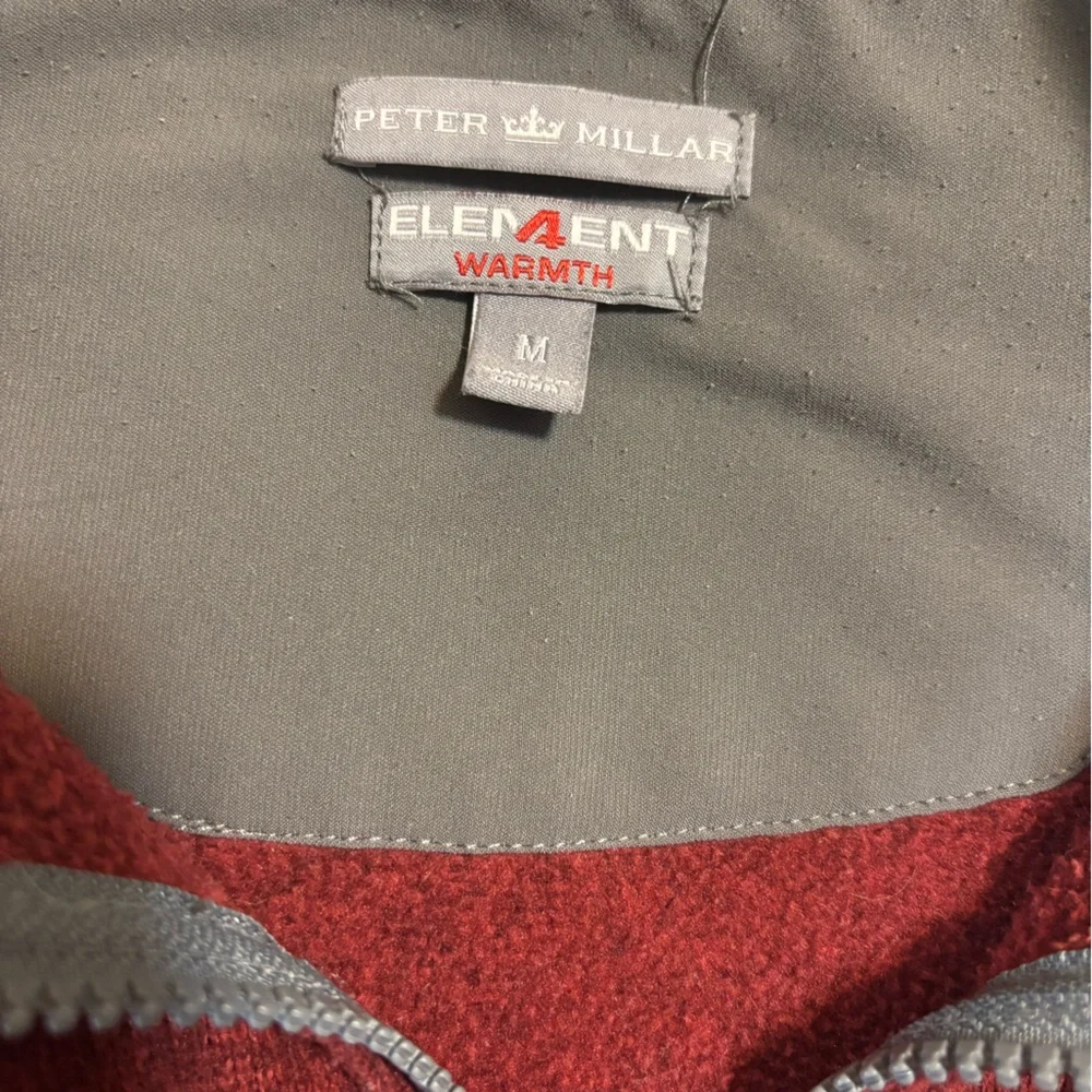 Peter Millar Burgundy Fleece Vest collaboration‎ with Willie Watson